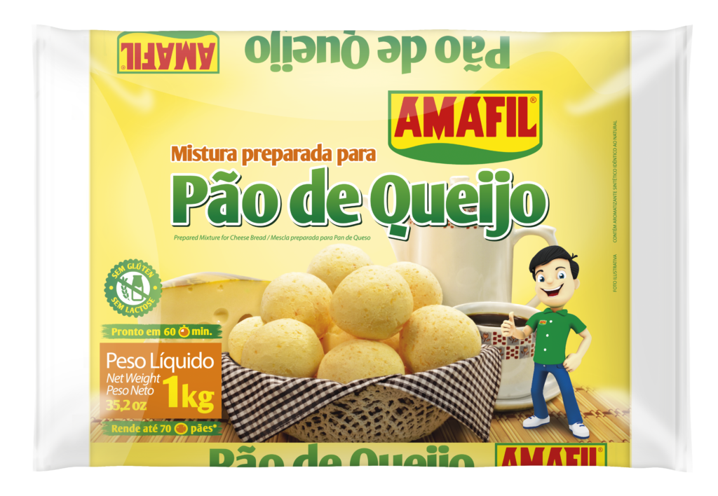 Mistura para pão de queijo Amafil 1Kg - Glúten Pra Quê ? | Produtos sem
