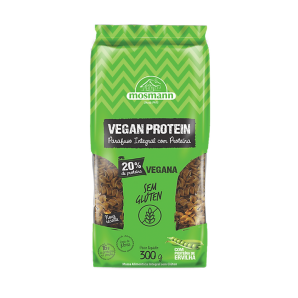 Macarrão parafuso vegan protein Mosmann 300g