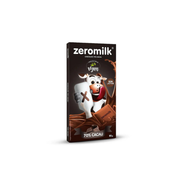 Chocolate 70% cacau Zeromilk 20g