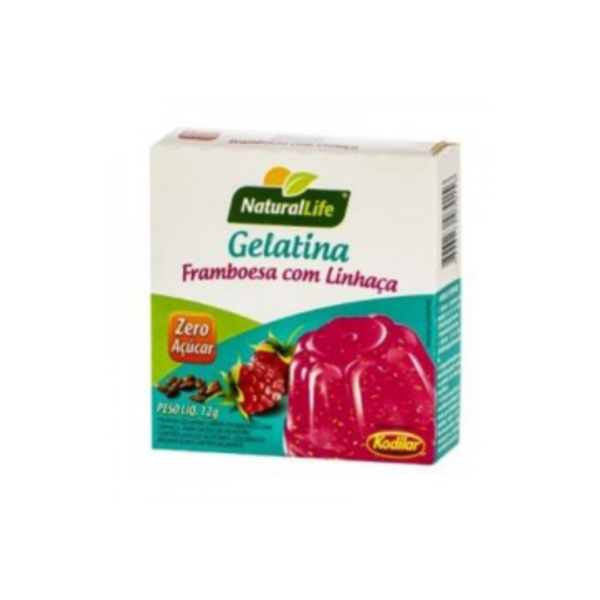 Gelatina de framboesa com linhaça zero açúcar Natural Life 12g