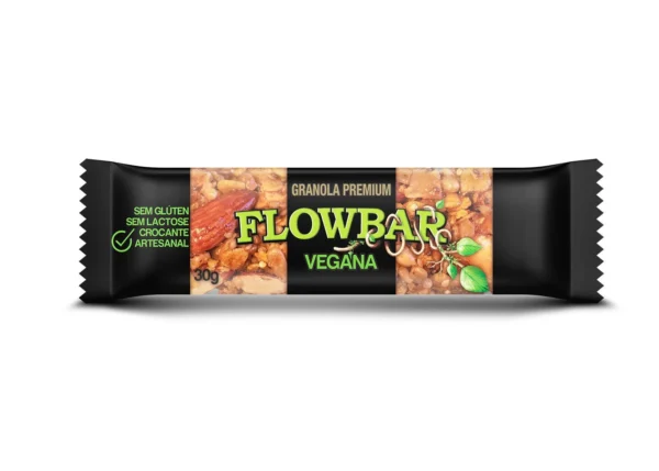 Barra de cereais vegana Flowbar 35g