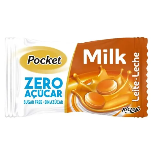 Bala sabor leite zero pocket unidade