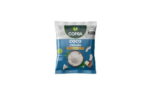 Coco ralado desidratado sem açúcar Copra 100g