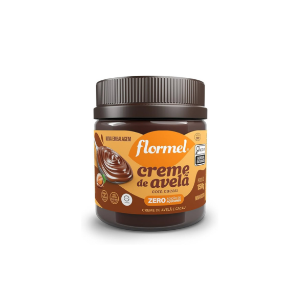 Creme de avelã com cacau zero Flormel 150g