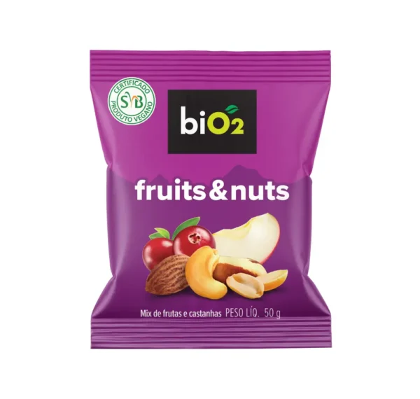 Mix de frutas e castanhas Bio2 50g