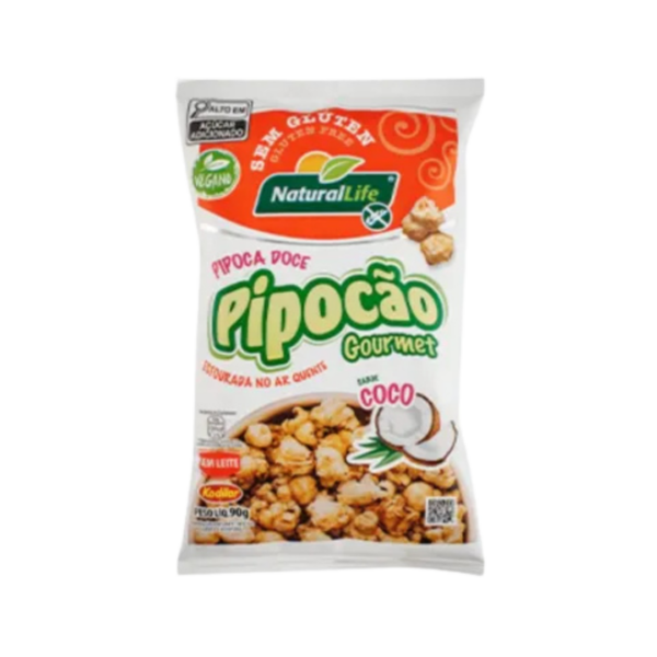 Pipoca gourmet sabor coco Natural Life 90g